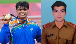 भारतीय सेना में लेफ्टिनेंट कर्नल बने नीरज चोपड़ा।